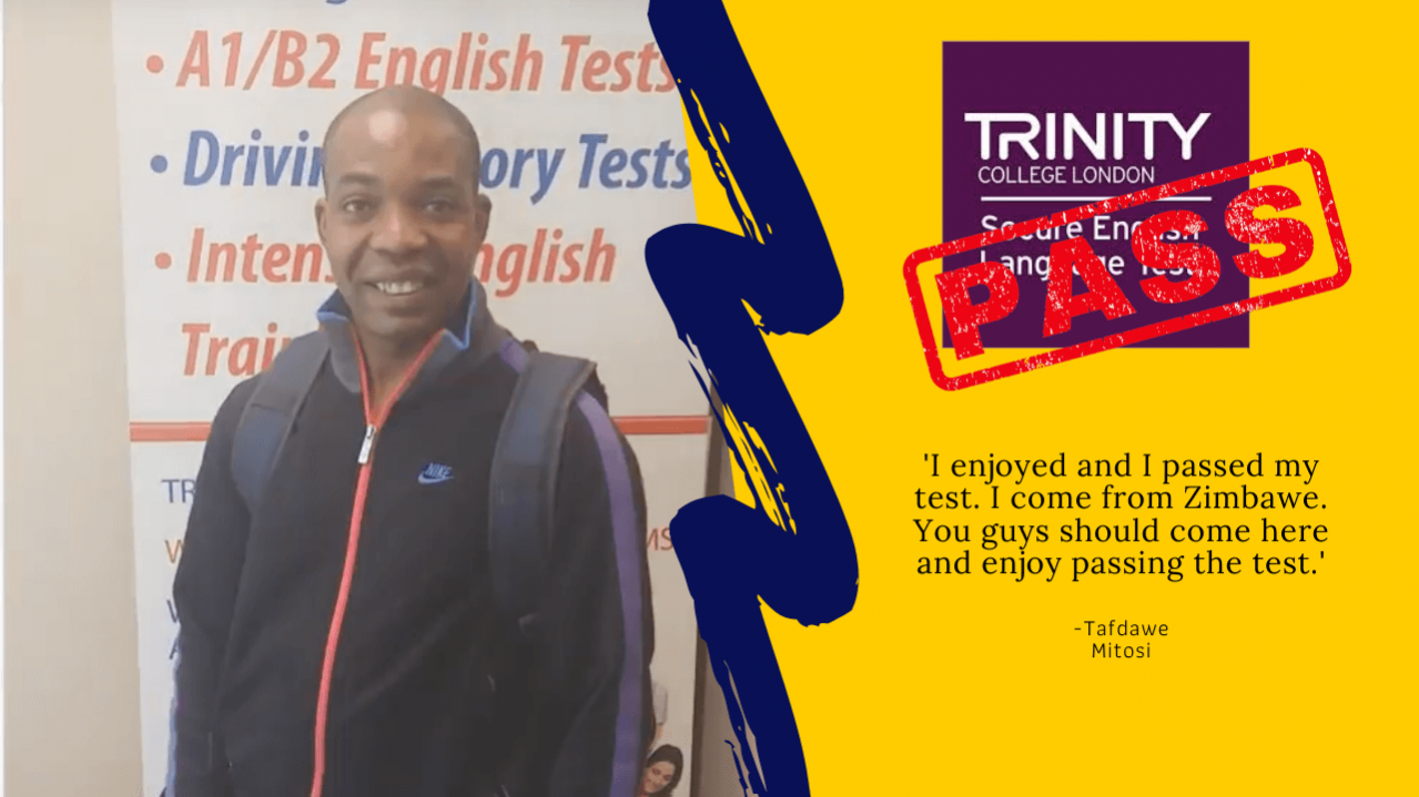 Student passes their B1 english test