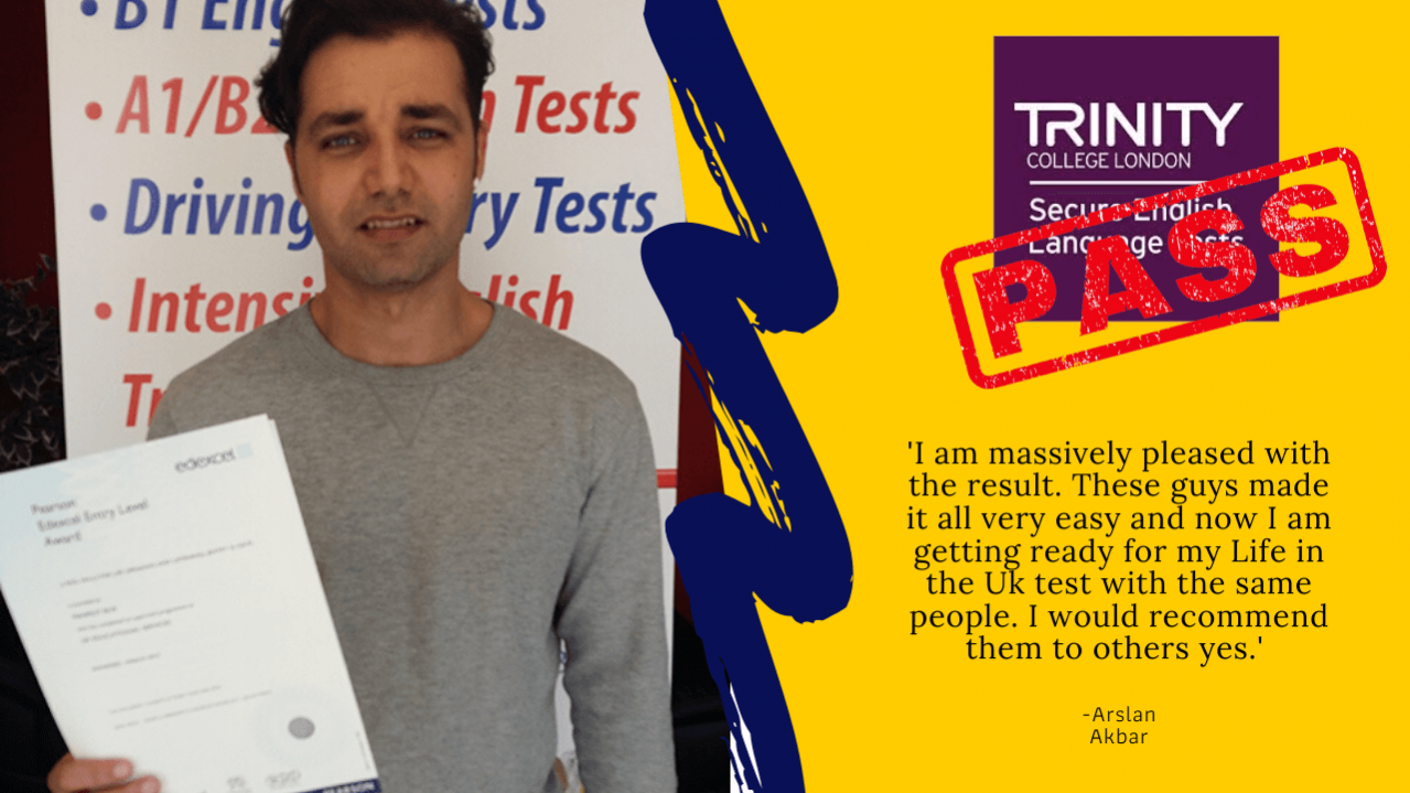 B1 English test passed by student for british citizenship