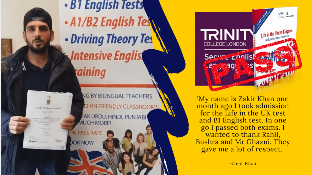 passed b1 english and life in the uk test using the book