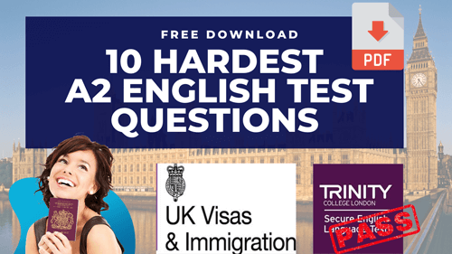 Free A2 English Language test questions