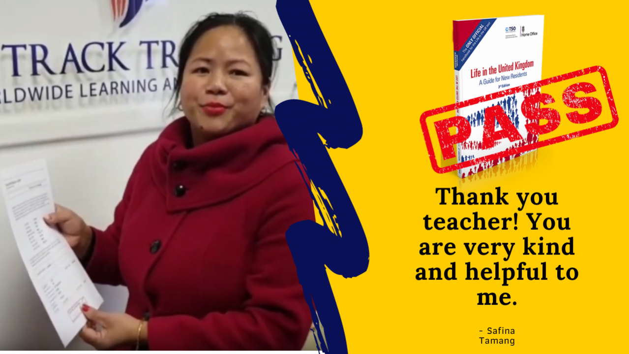 Safina for the life in uk test passed