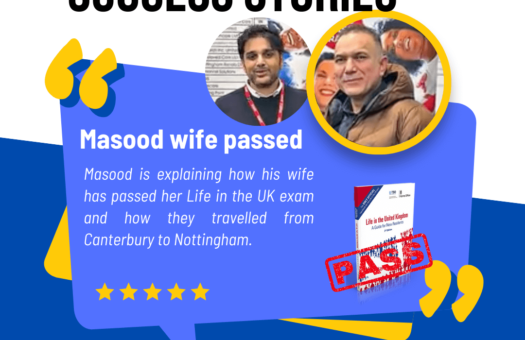 Masood’s wife passed and Rahil Life in the UK test